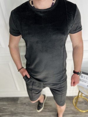 PLONI JUODI VELIŪRINIAI VASARINIAI KOMPLEKTAI