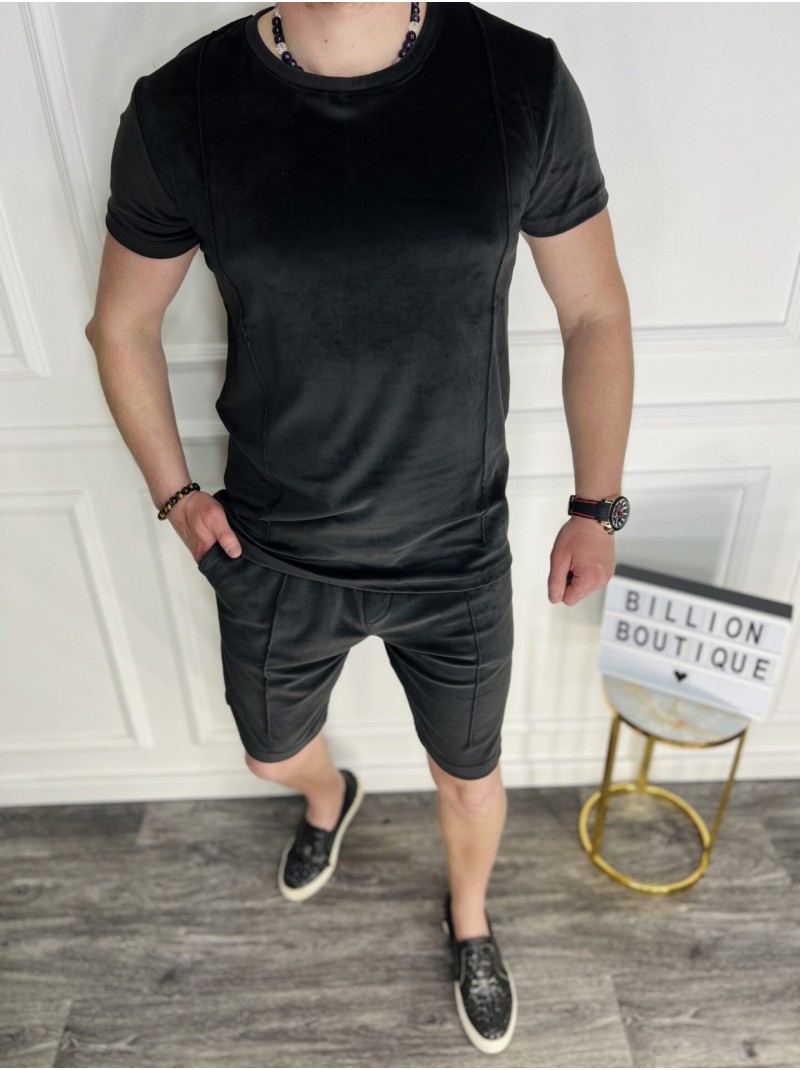 PLONI JUODI VELIŪRINIAI VASARINIAI KOMPLEKTAI