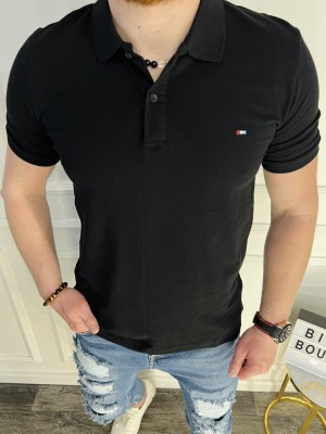 POLO JUODI MARŠKINĖLIAI