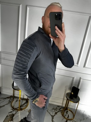 LIETUVIŠKI VELIŪRINIAI PILKI SPORTINIAI KOSTIUMAI