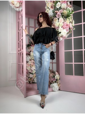 DŽINSAI PLATĖJANTYS MĖLYNI