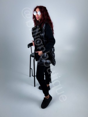 3DALIŲ LAISVALAIKIO KOSTIUMAS ILGA LIEMENE (JUODAS)