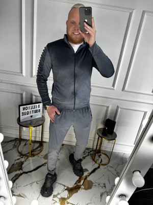 LIETUVIŠKI VELIŪRINIAI PILKI SPORTINIAI KOSTIUMAI