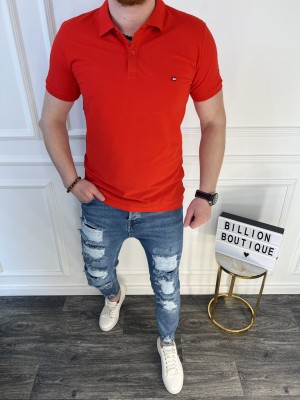 POLO RAUDONI MARŠKINĖLIAI