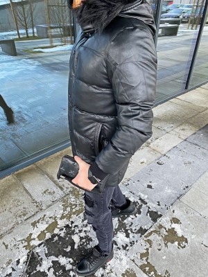 ILGA STRIUKĖ ODOS TIPO SU KAILIU