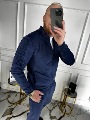 LIETUVIŠKI VELIŪRINIAI MĖLYNI SPORTINIAI KOSTIUMAI