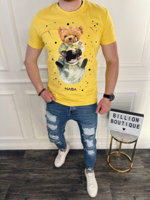 GELTONI NASA MARŠKINĖLIAI