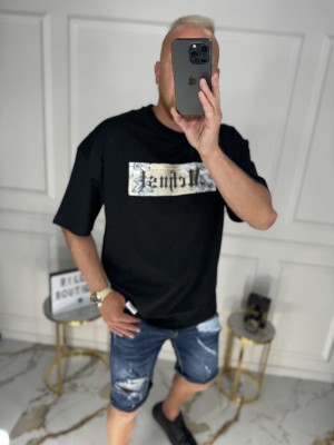 SKULL JUODI MARŠKINĖLIAI