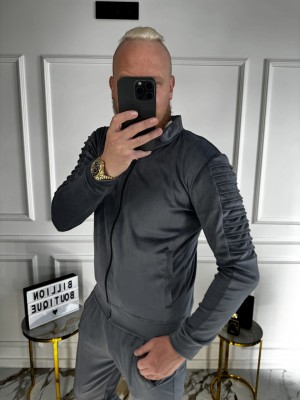 LIETUVIŠKI VELIŪRINIAI PILKI SPORTINIAI KOSTIUMAI