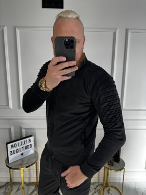 LIETUVIŠKI VELIŪRINIAI JUODI SPORTINIAI KOSTIUMAI