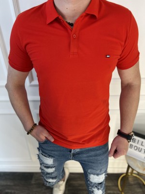 POLO RAUDONI MARŠKINĖLIAI