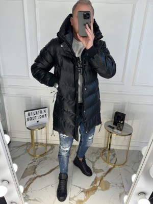 ILGA JUODA ECO ODOS STRIUKĖ SU KAPIŠONU